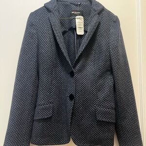 Kiton Blue Textured Jacket